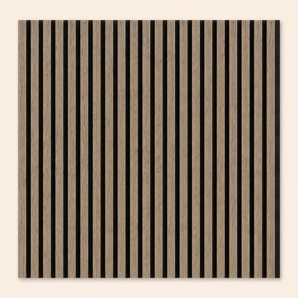 Grey Oak Slat Acoustic Wall Panel