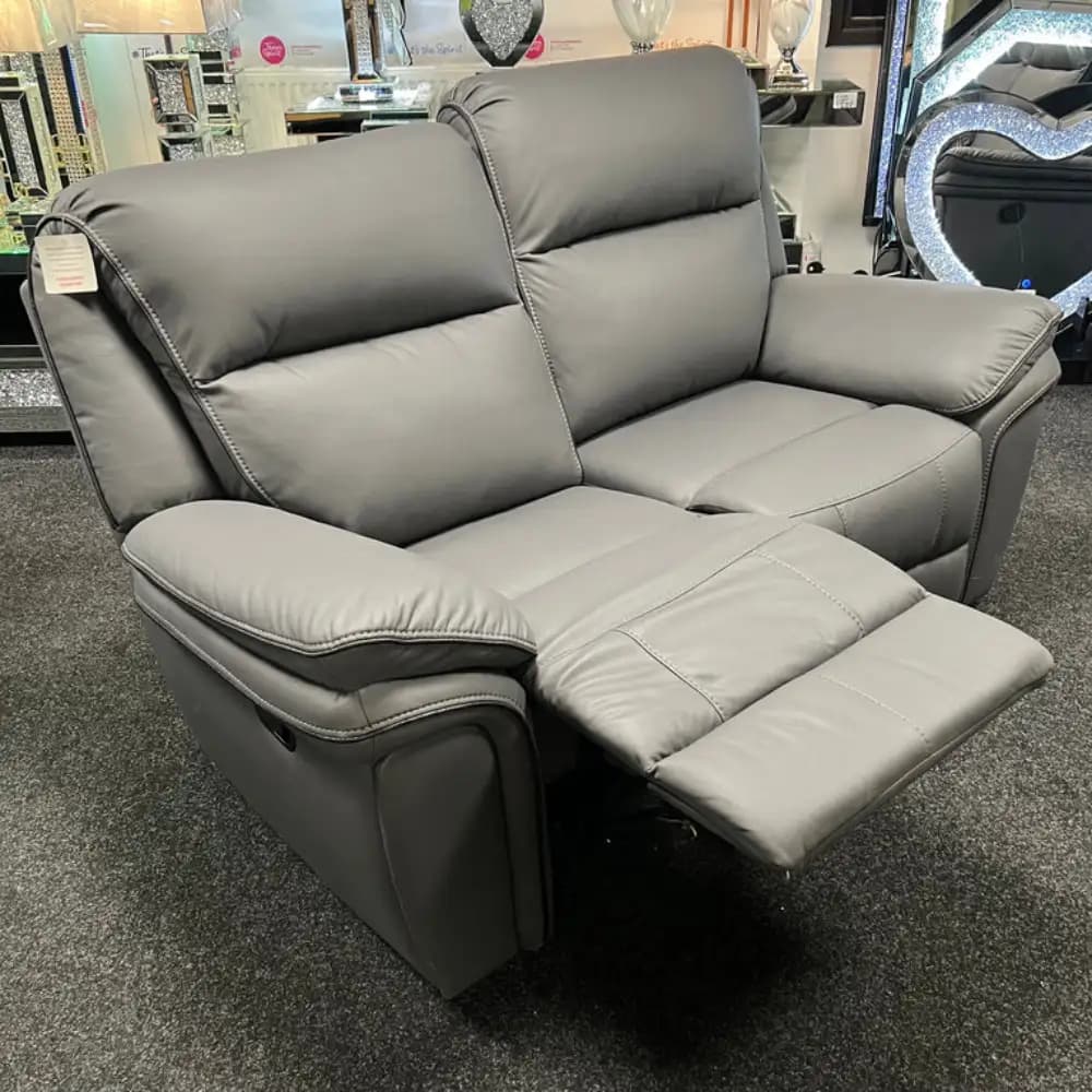 Two Seater Recliner Sofas - Faux Leather