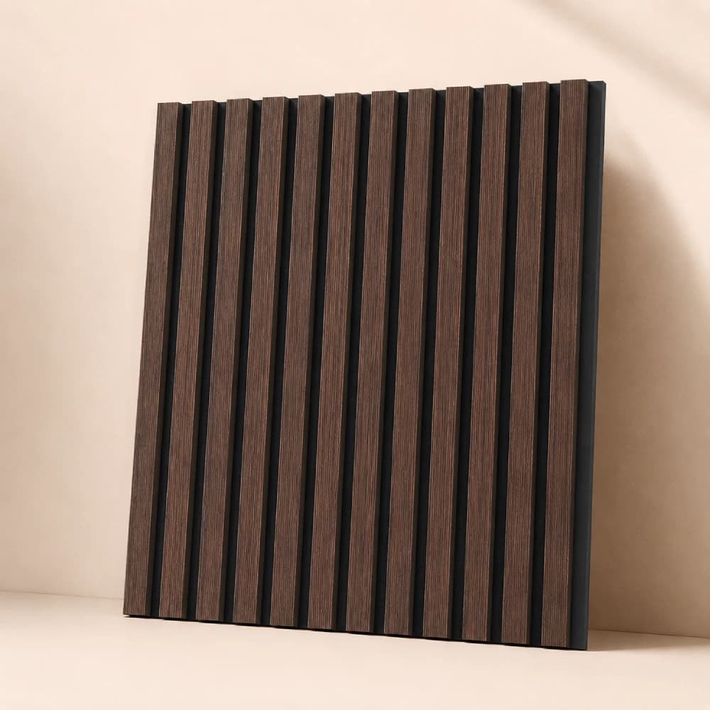 Smoked Oak Fluted Wall Panel