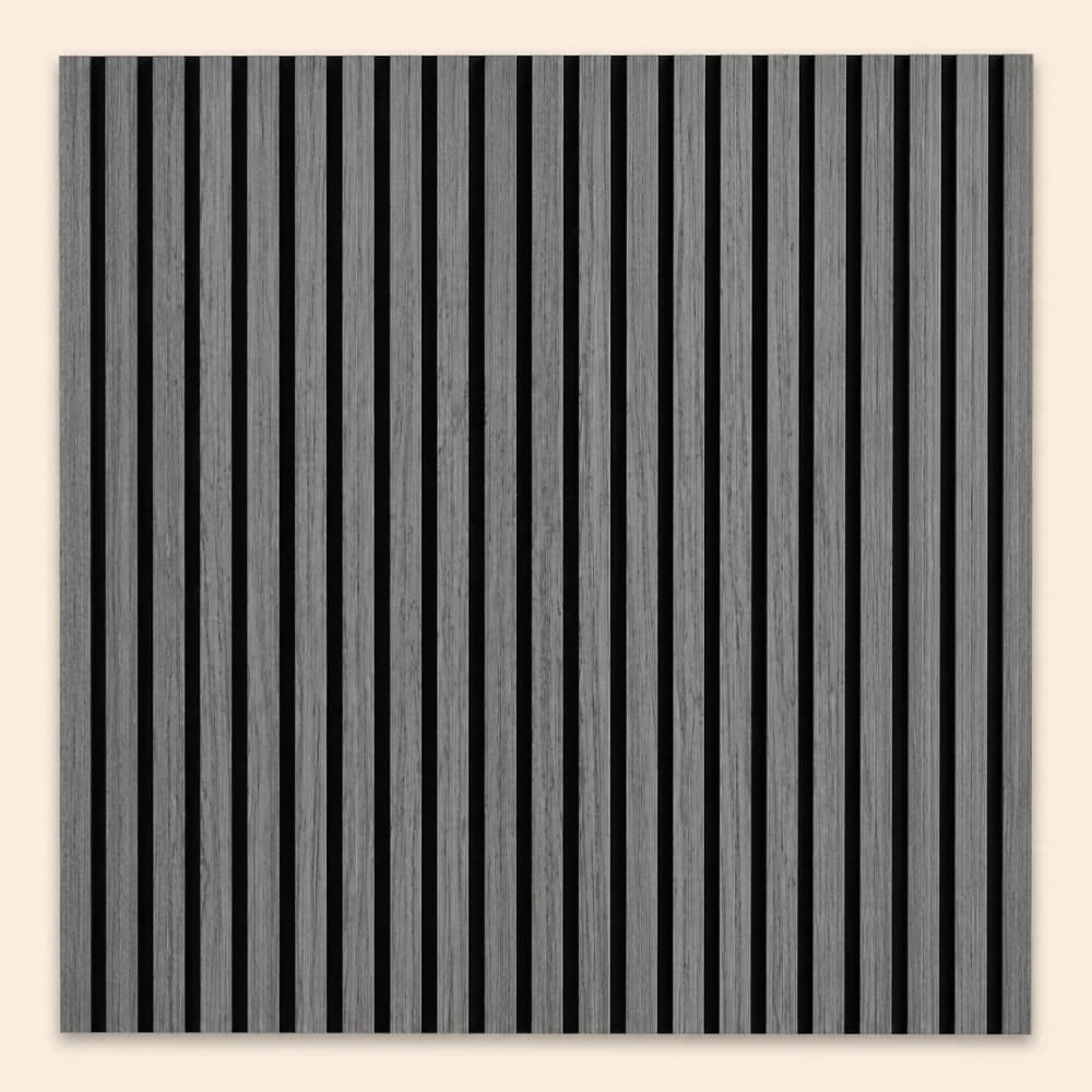 Premium Grey Slat Acoustic Wall Panel 2.8m