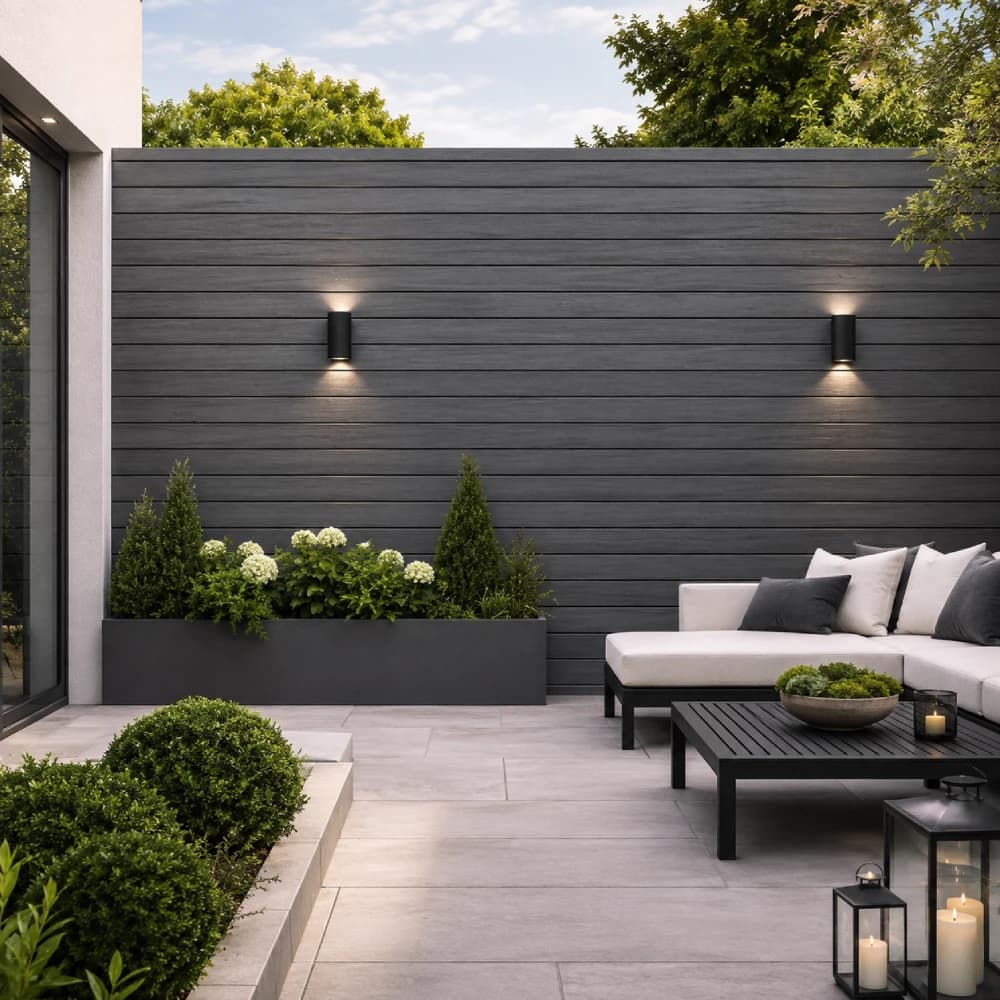 Cladding for exterior walls - Grey