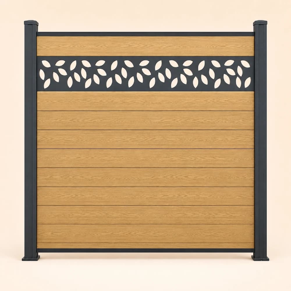 Oak Fence Lattice- Flower