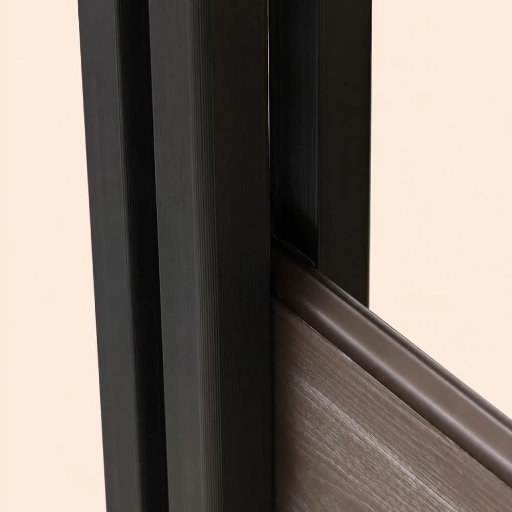 Black Composite Fence Post