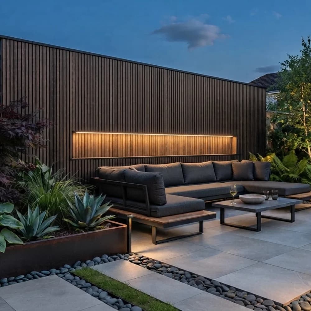 Walnut Composite Slatted Wall Panels (1.8M)