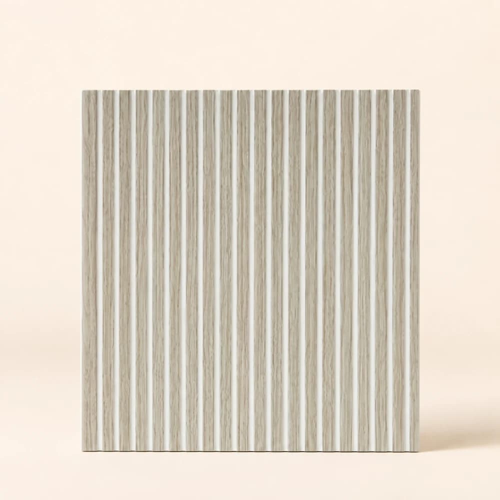 Light Oak Fluted Wall Panel