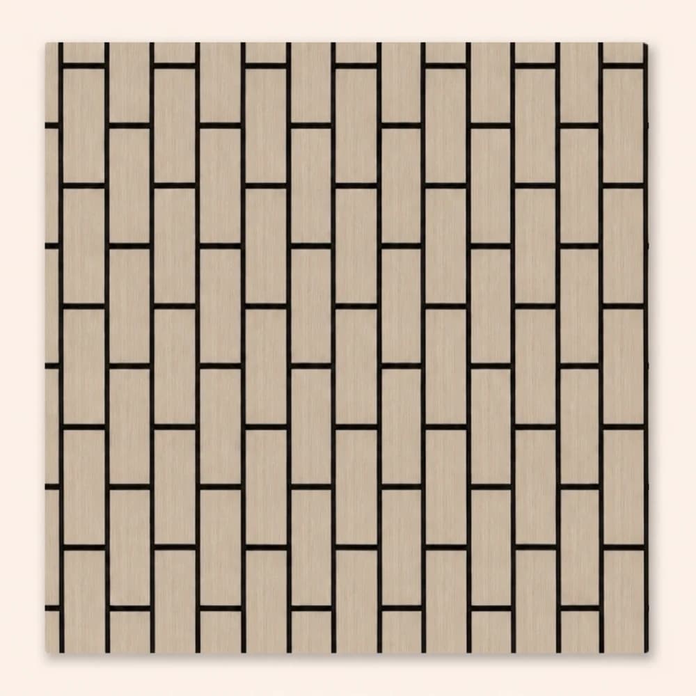 Oak Acoustic Vertical  Block Wall Panel