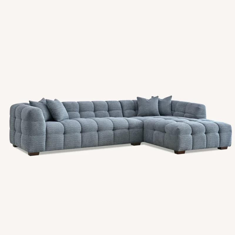 Right Hand Corner Sofa with Footstool