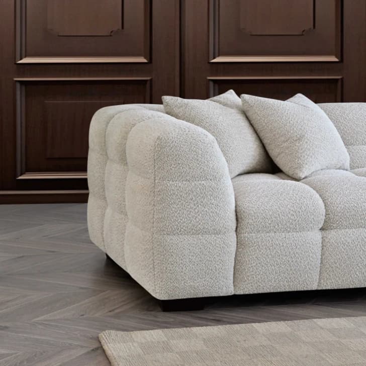 Corner Sofa Set - Oatmeal Boucle