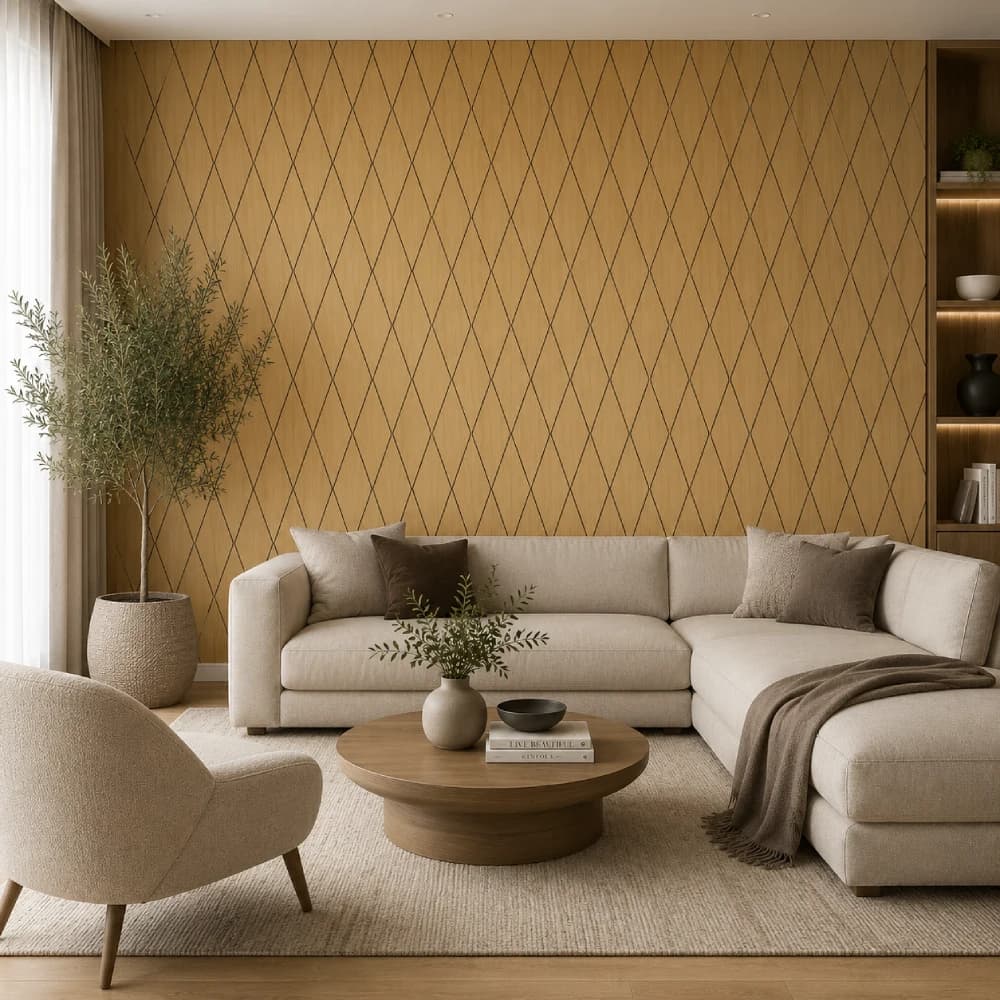 Oak Braided Acoustic Wall Panel
