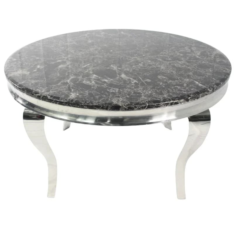 Black Marble Round Dining Table