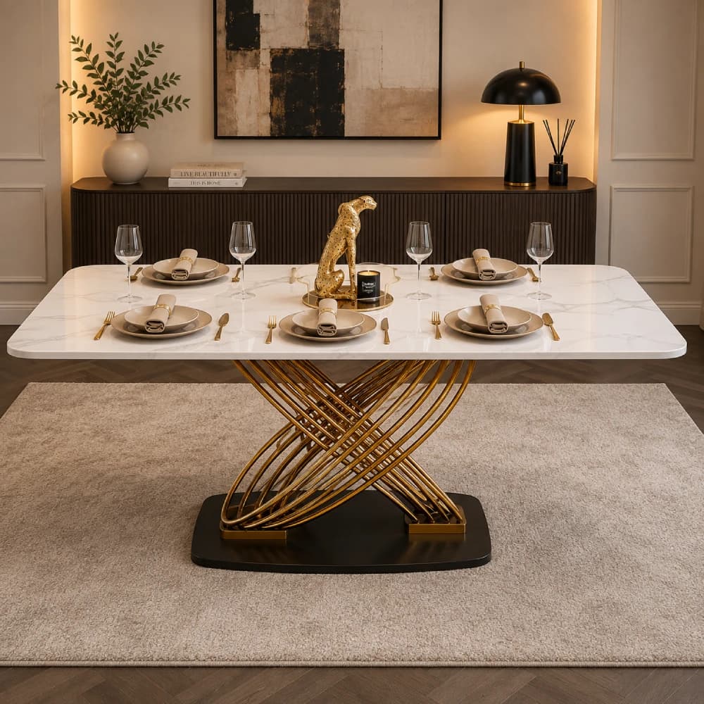Marble dining table