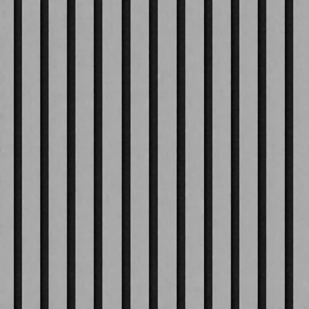 Metallic Light Grey Acoustic Wall Panel  - 2.4m