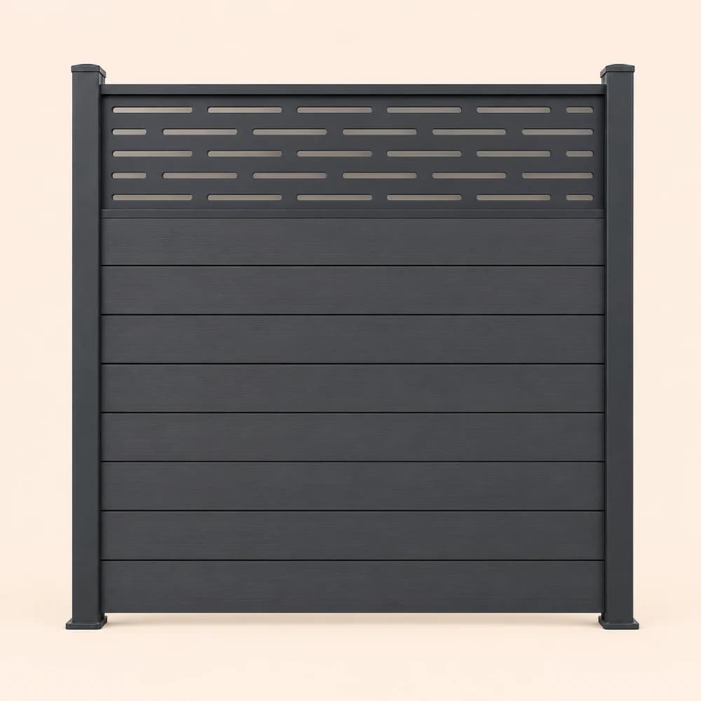 Dark  Grey Fence Lattice - Strips