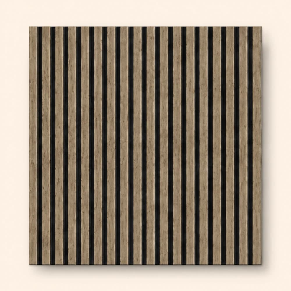 Dark Oak Slat Acoustic Wall Panel