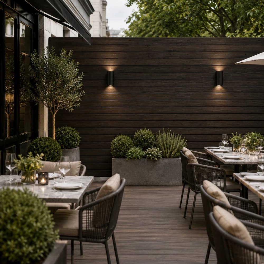 Dark Brown Cladding for exterior walls