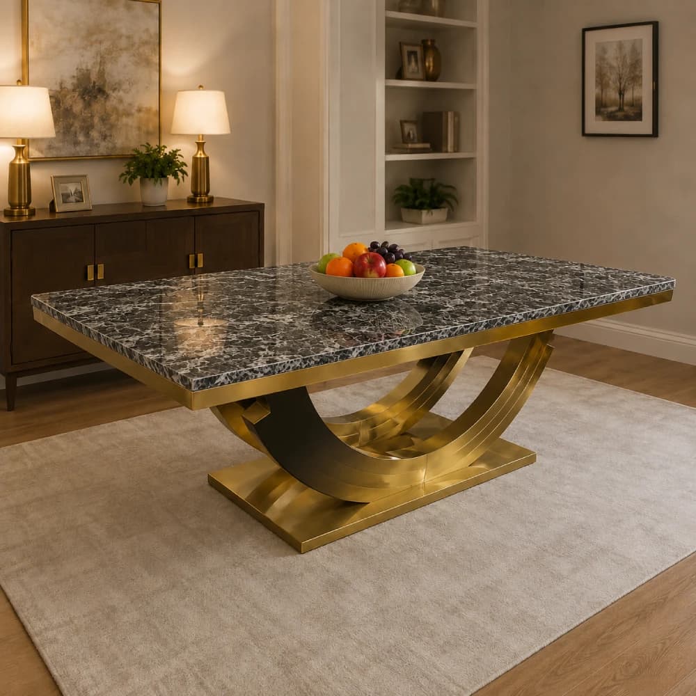 Marble dining table 8 seater - 2 metre