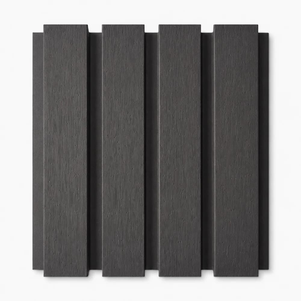 Black Composite Slatted Cladding 1.8M