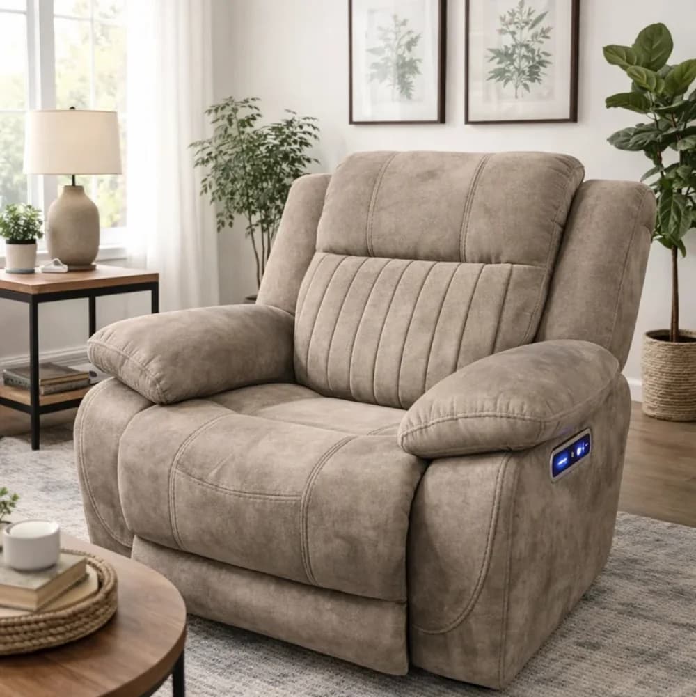Rose Brown Electric Recliner Chair
