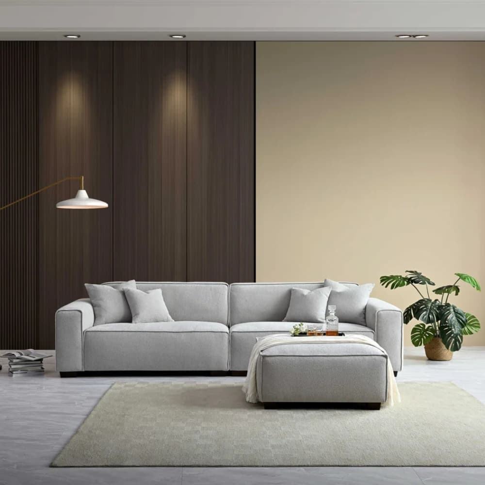 3 Seater Pebble Colour Sofa