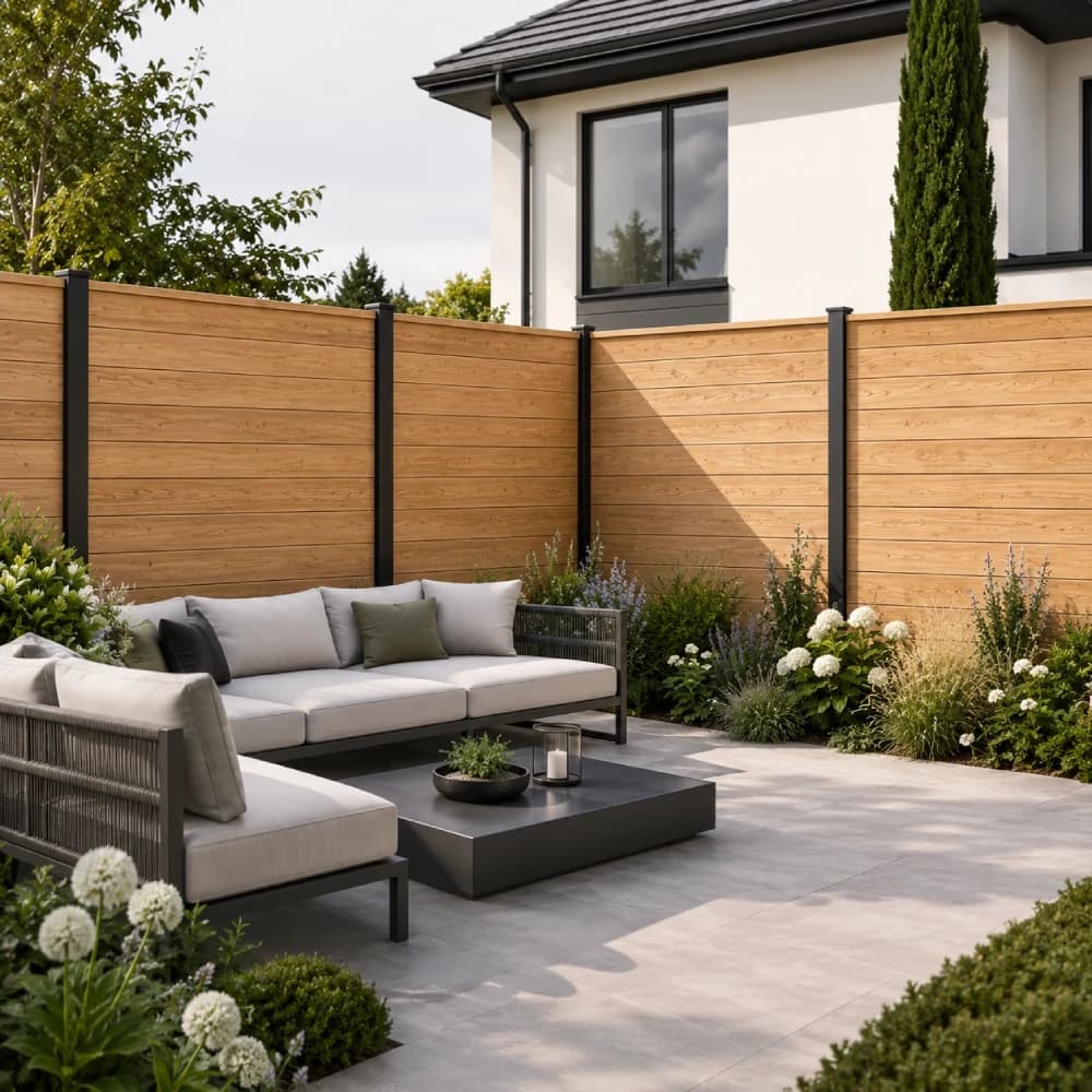 Oak Composite Fence Panels