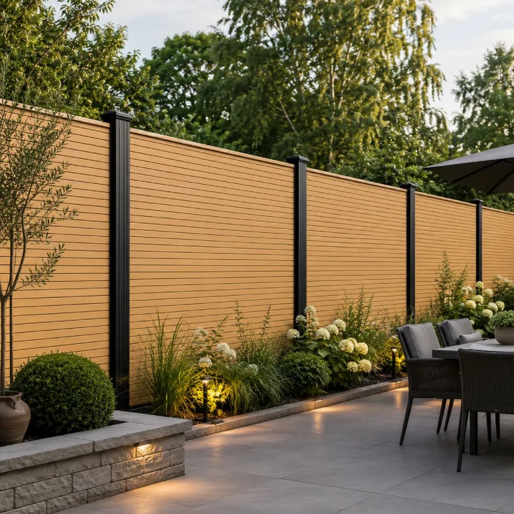 Premium  Oak Composite Fence Panels