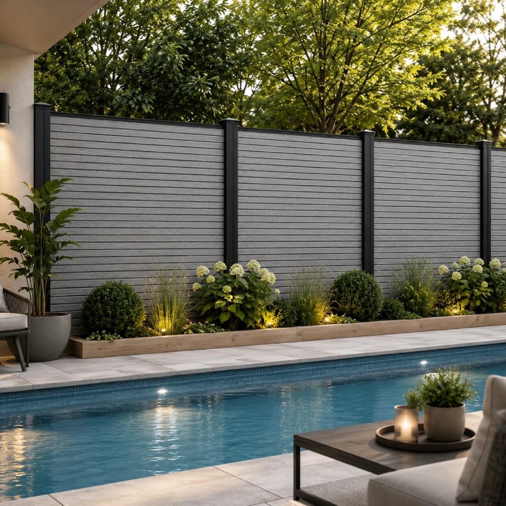 Grey Oak Premium Composite Fence Panels