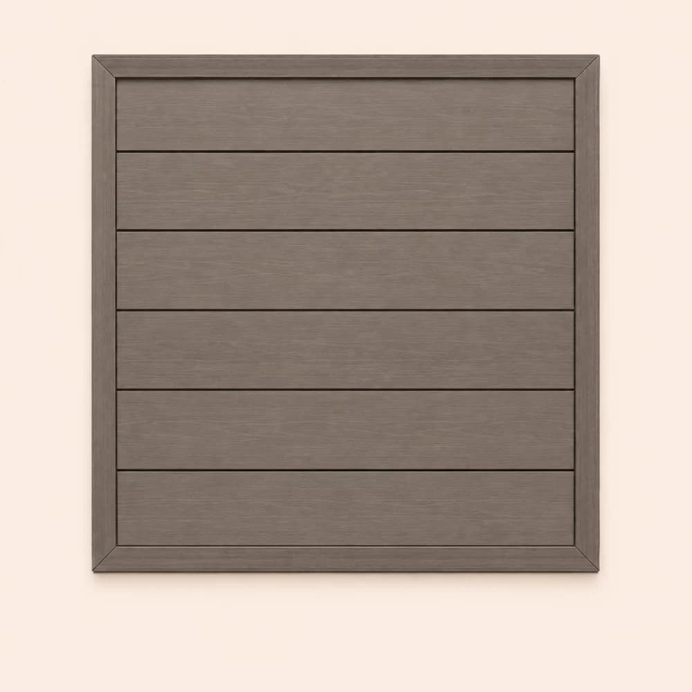 Dark Brown Composite Fence Panels