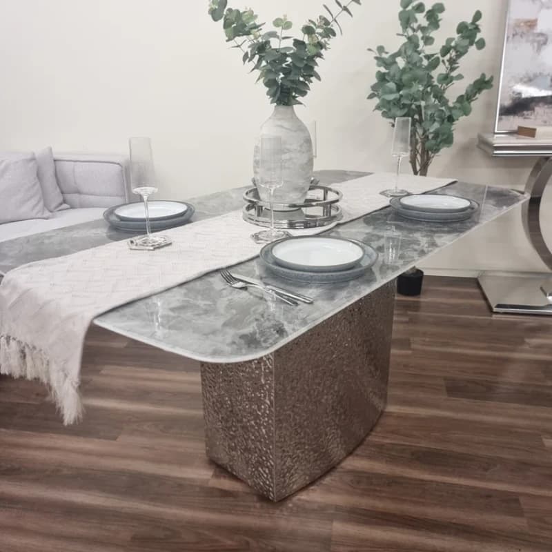 Pedestal Rectangle Dining Table