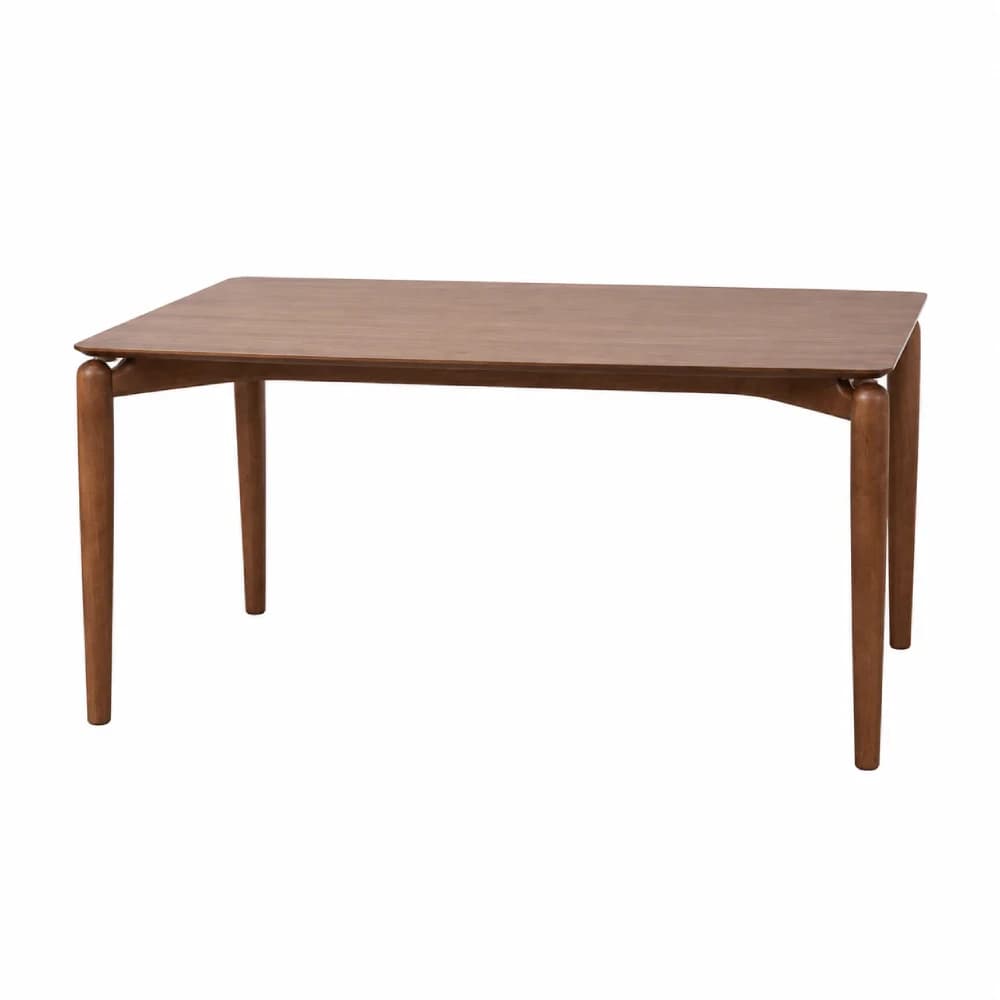 Modern Wood Dining Table - Walnut Top & Legs
