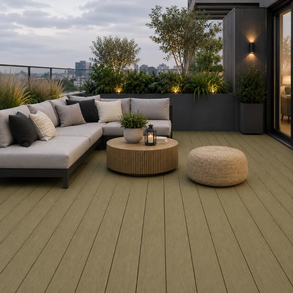 Khaki  Composite Decking Board