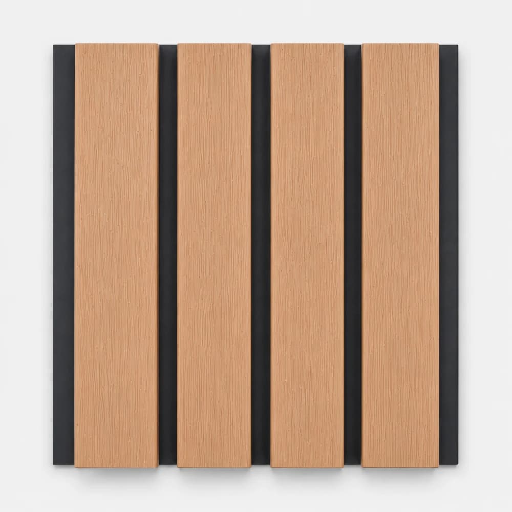 1.8M Composite Slat Cladding Panels - Light Oak