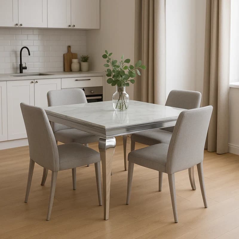 Square Marble Dining Table