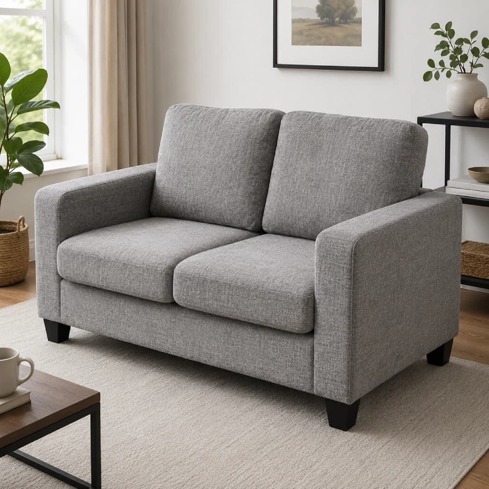 Grey  2 Seaters  Sofa - Bari