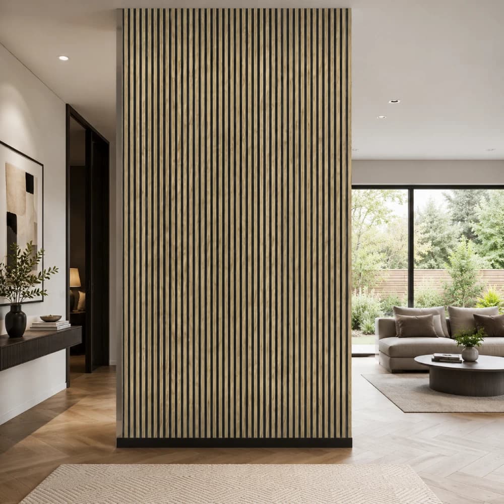 Oak Slat Acoustic Wall Panel