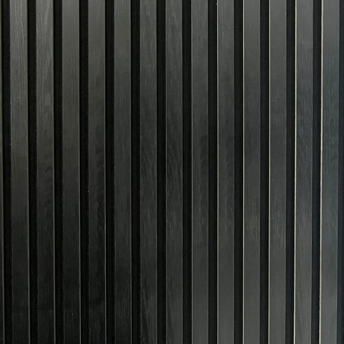 Premium Black Slat Acoustic Wall Panel - 2.4m