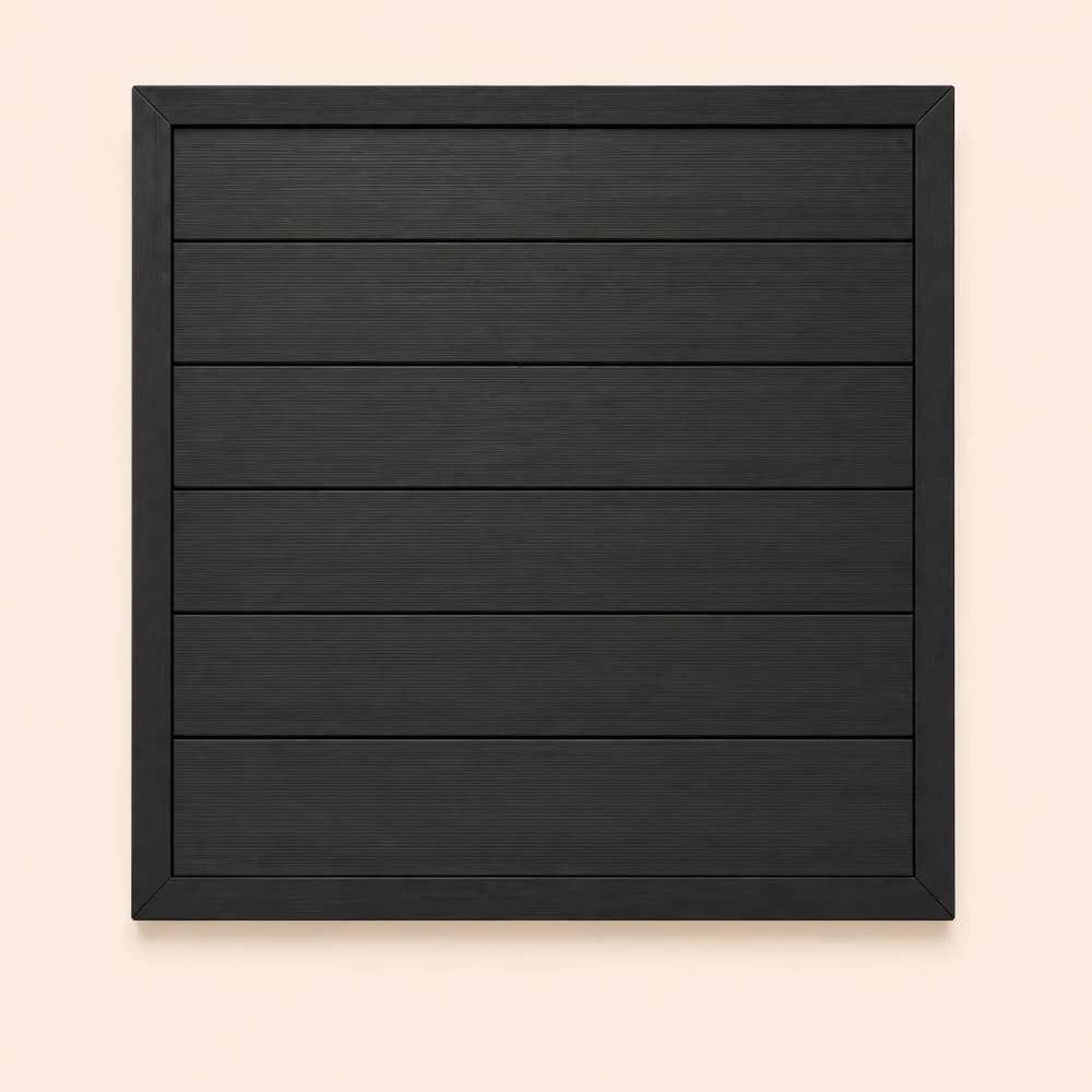 Black Composite Fence Panels
